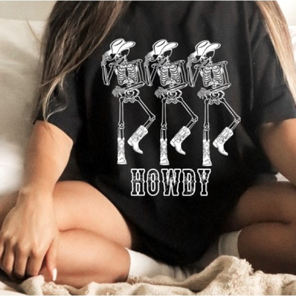 Western skeleton tee